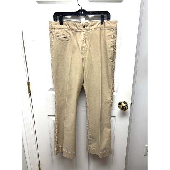 Tommy Hilfiger Khaki Cargo Weight Pants, Chino Style, Women's Size 12P, READ - Picture 1 of 6